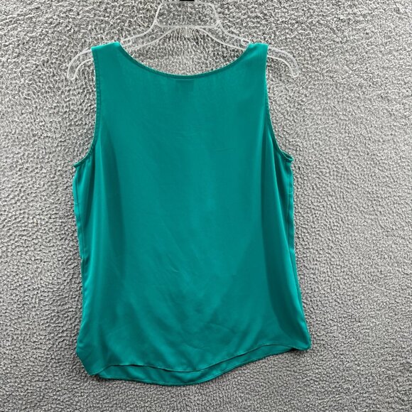 Worthington Womens Top‎ Medium Green Sleeveless Embellished Pullover Shirt - Picture 2 of 7
